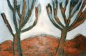 Koka tree Namibie (acrylique sur carton  40X60). 1999